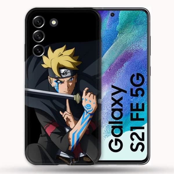 Fodral till Samsung Galaxy S21 FE / S21FE Manga Boruto Tattoo en storlek