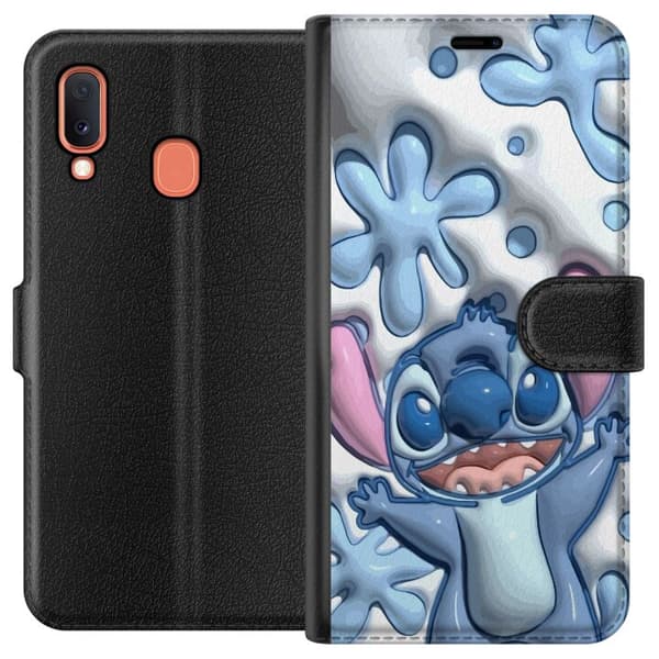 Samsung Galaxy A20e Plånboksfodral Bubbliga Stitch