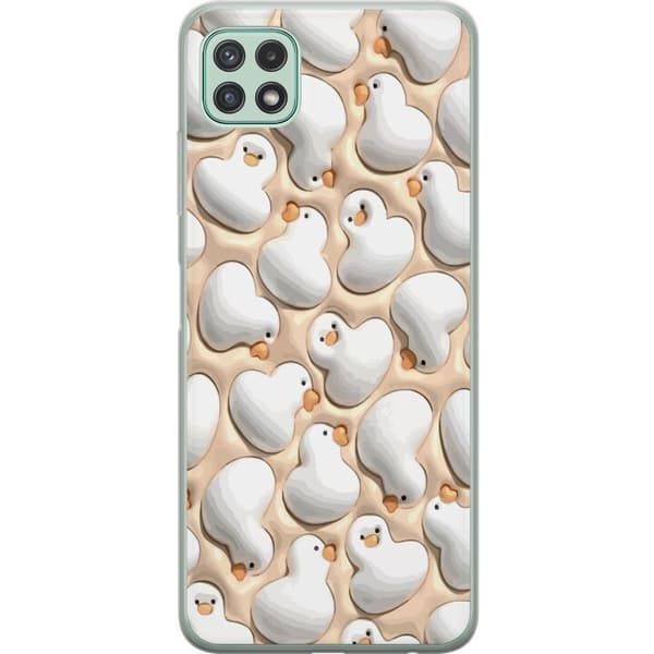 Samsung Galaxy A22 5G Läpinäkyvä kuori Kuplivan Ankkoja