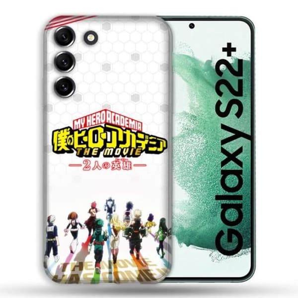 Fodral till Samsung Galaxy S22 Plus Manga My Hero Academia Vit en storlek