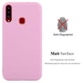 Miniatyrbild 3 av 4: Fodral till Samsung Galaxy A20s i CANDY BRIGHT PINK Cadorabo Cover Protection Silikon TPU-fodral