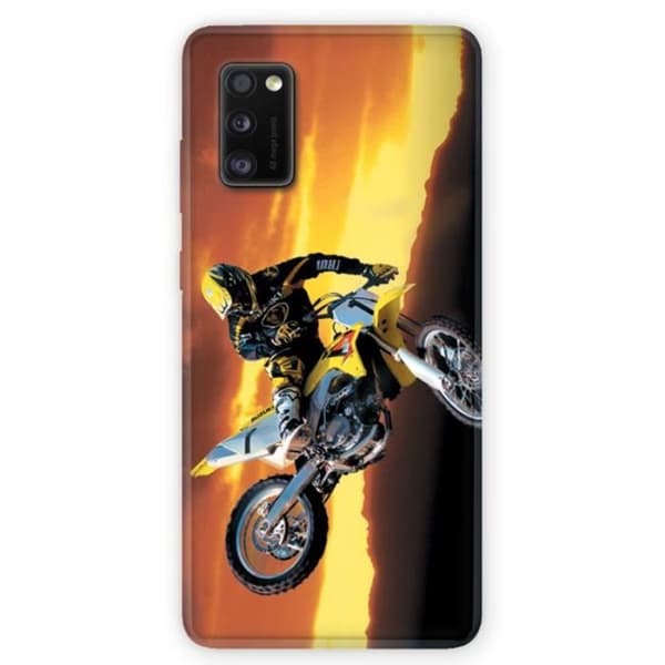 Fodral till Samsung Galaxy A41 Moto Cross Svart en storlek