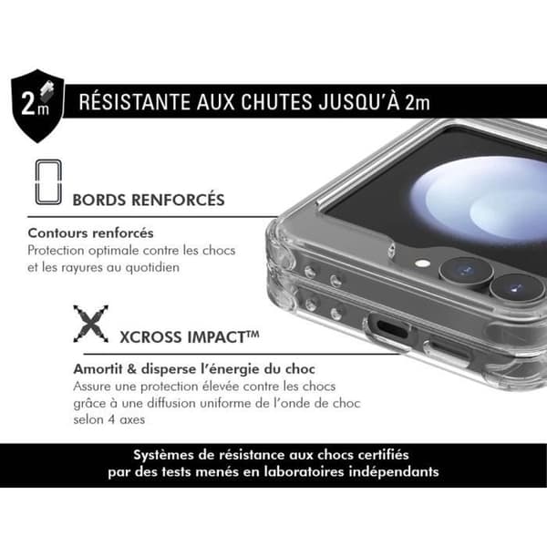 Dubbelförstärkt skal Galaxy Z Flip 6 DUO Transparent