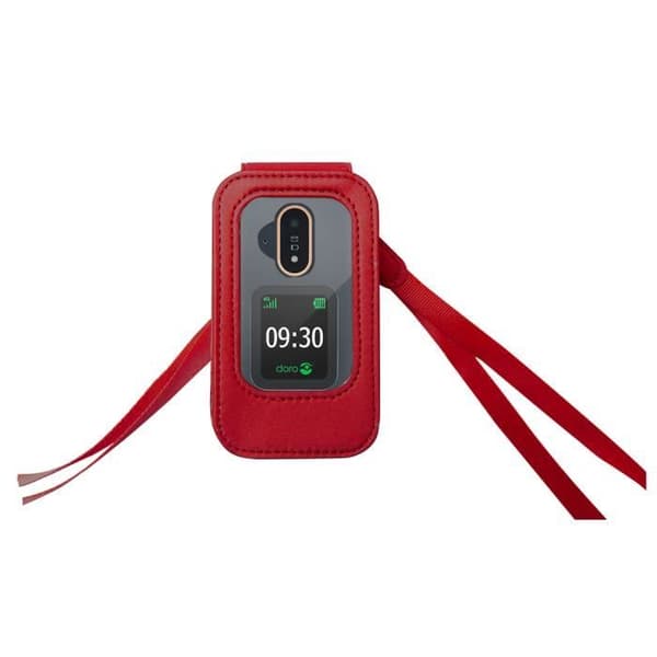 Flipfodral till Doro 7080/6880 - BIGBEN CONNECTED - Röd - Halvstyv - Blank