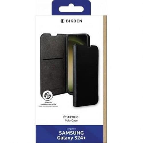 Fodral till Samsung Galaxy S24 Plus Folio Wallet med korthållare och videostöd BigBen Connected Black