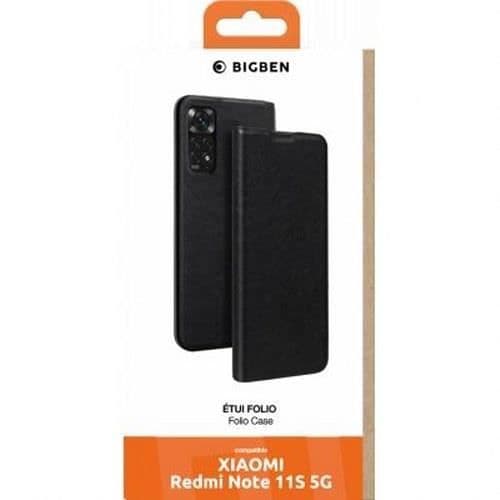 Fodral till Xiaomi Redmi Note 11S 5G - BIGBEN CONNECTED - Folio med korthållare och videostöd - Svart