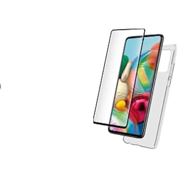 Bigben Pack för Samsung Galaxy A72 4G - Genomskinligt fodral + härdat glas
