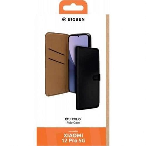 Fodral till Xiaomi 12 Pro - BIGBEN CONNECTED - Folioplånbok - Magnetisk stängning - Svart