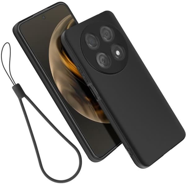 Fodral - AVIZAR - Huawei Nova 12i 4G - Stöttålig - Bärrem ingår - Svart