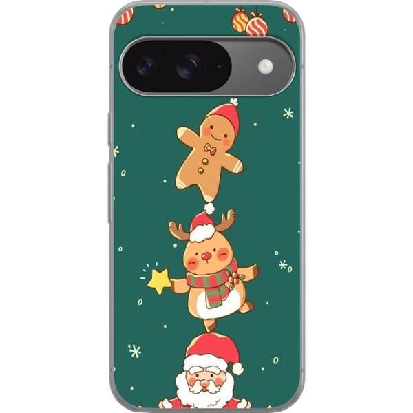 Google Pixel 9 Pro Gjennomsiktig deksel God Jul