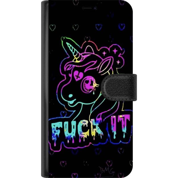 Apple iPhone 12 mini Tegnebogsetui Fuck it Unicorn