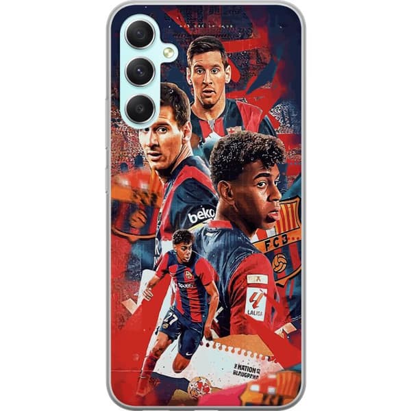 Samsung Galaxy A34 Läpinäkyvä kuori Yamal Lamine x Messi