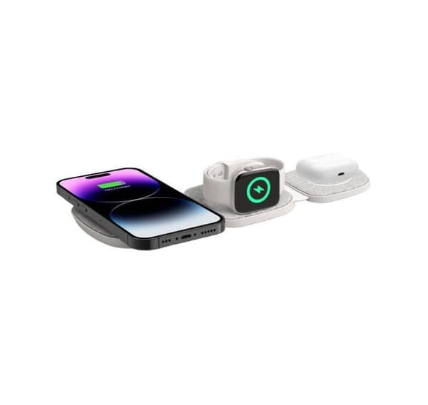 Tech-Protect trådløs lader A32 3in1 Magnetic MagSafe QI15W, grå