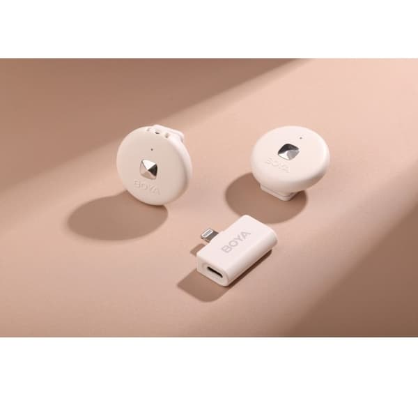 Boya trådløs mikrofon Omic Wireless Lightning, hvit