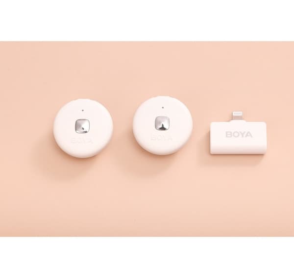 Boya trådløs mikrofon Omic Wireless Lightning, hvit