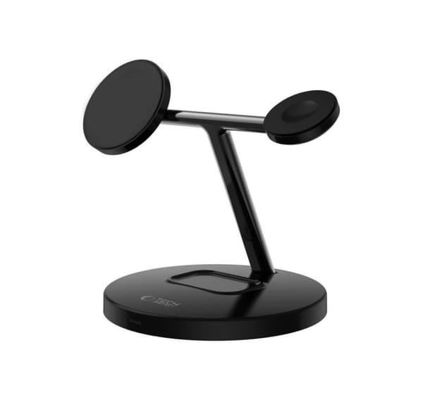 Tech-Protect trådløs lader A35 3in1 Magnetic MagSafe QI15W, svart