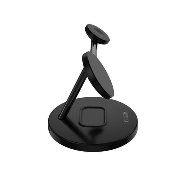 Tech-Protect trådløs lader A35 3in1 Magnetic MagSafe QI15W, svart