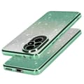 Miniatyrbild 2 av 4: Fodral för Honor 200 Glitter Pattern Gradient Silicone Camera Protected Green