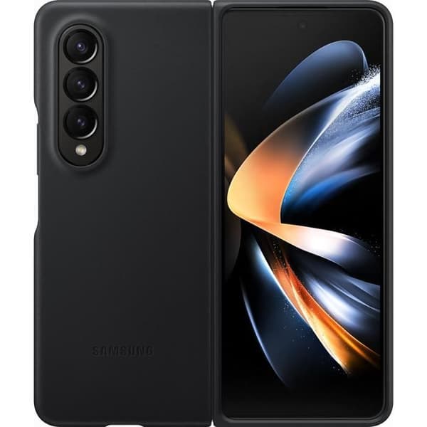 SAMSUNG Galaxy ZFold4 Läderfodral Svart