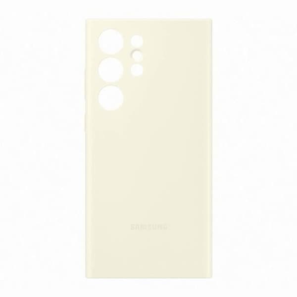 SAMSUNG S23 Ultra Cream silikonfodral