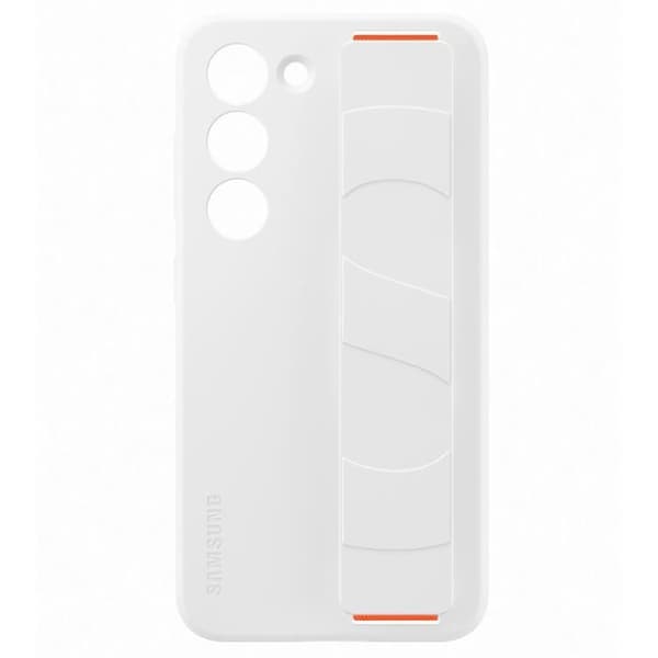 Samsung mobilfodral och skal Silikonfodral med rem S23 Vit