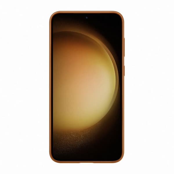 Läderfodral - SAMSUNG - Galaxy S23+ - Beige - Halvstyvt - Blandat