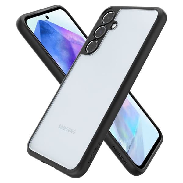 Skyddsfodral - SPIGEN - Ultra Hybrid - Samsung Galaxy A55 5G - Mattsvart - Ultimat skydd