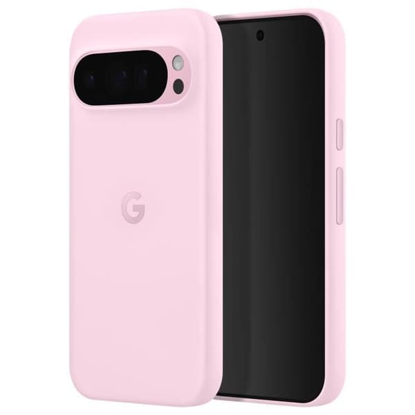 Google Pixel 9 Pro XL hårt fodral - GOOGLE - Puderrosa - Matt Soft Touch - Kameraskydd