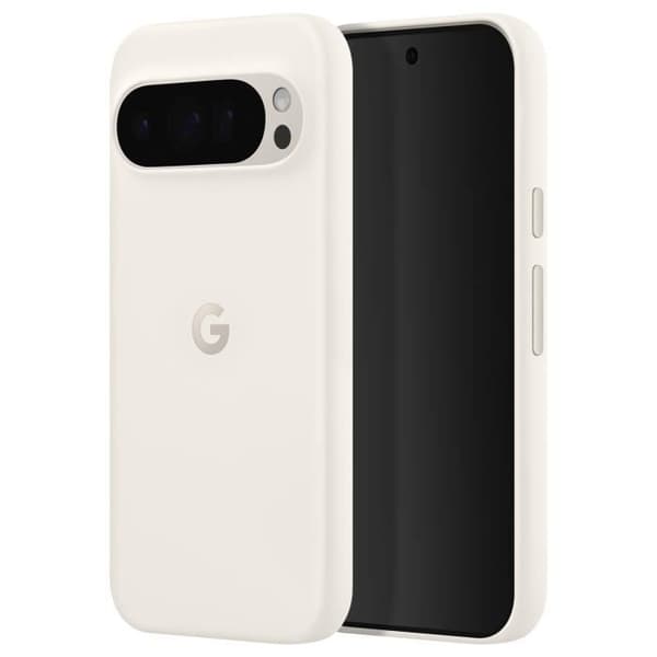 Google Pixel 9 Pro XL Skyddsfodral - Matt Soft Touch - Skyddad kamera - Vit