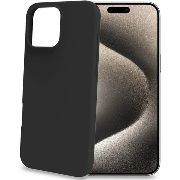 Cromo Soft gummi cover iPhone 16 Pro Max Sort