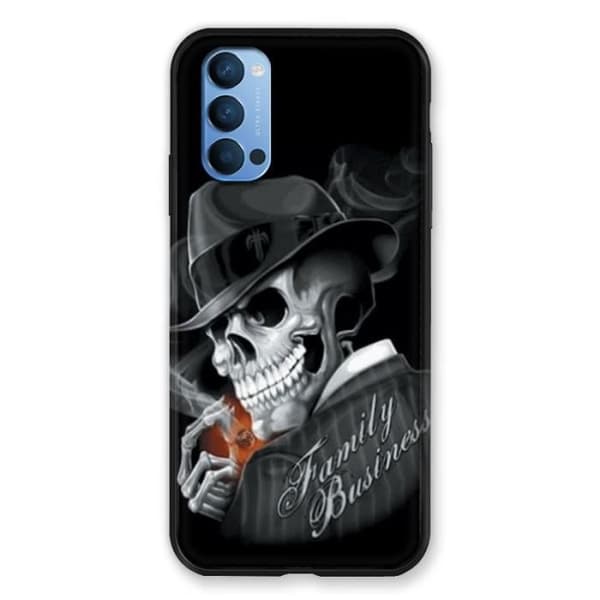 Fodral till Oppo Reno 4 Death's Head familjeföretag en storlek