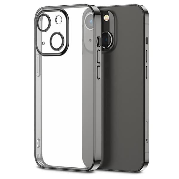 JOYROOM Chery Series-fodral med inbyggt kameraskydd i härdat glas för iPhone 14 (svart)