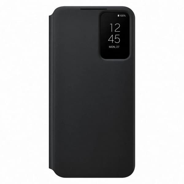 Smart Clear View Cover G S22+ Svart