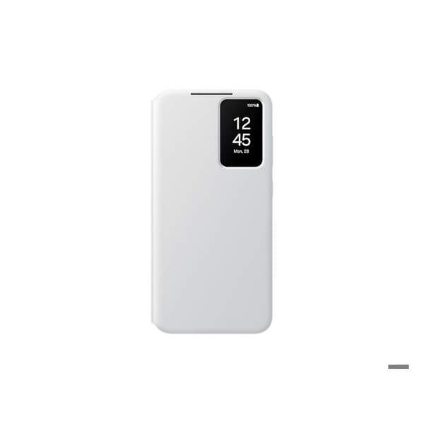Smart Clear View Folio-fodral med korthållare för Samsung Galaxy S24+ ljusgrå