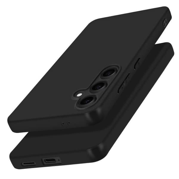 Fodral till Samsung Galaxy S24 FE Silikon Matt Finish Soft Touch Black