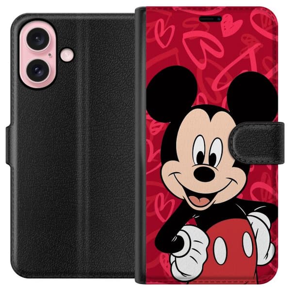 Apple iPhone 16 Lompakkokotelo Minni Hiiri