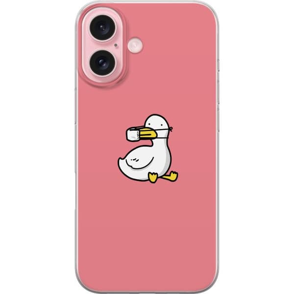 Apple iPhone 16 Läpinäkyvä kuori Animaatti ankka