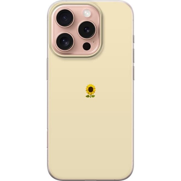 Apple iPhone 16 Pro Genomskinligt Skal Solros