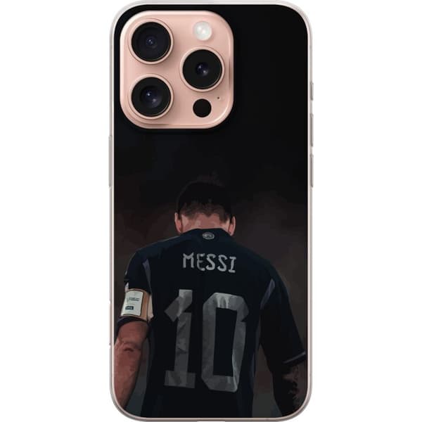 Apple iPhone 16 Pro Genomskinligt Skal Messi