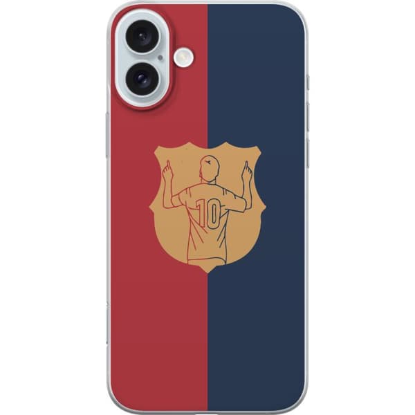 Apple iPhone 16 Plus Läpinäkyvä kuori FC Barcelona