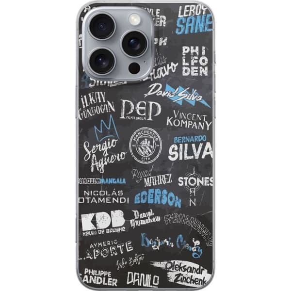 Apple iPhone 16 Pro Max Gjennomsiktig deksel Manchester City Tropp