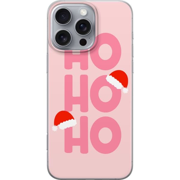 Apple iPhone 16 Pro Max Gennemsigtig cover Ho Ho Ho - Glædelig Jul