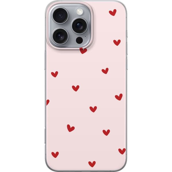 Apple iPhone 16 Pro Max Gennemsigtig cover Hjerter