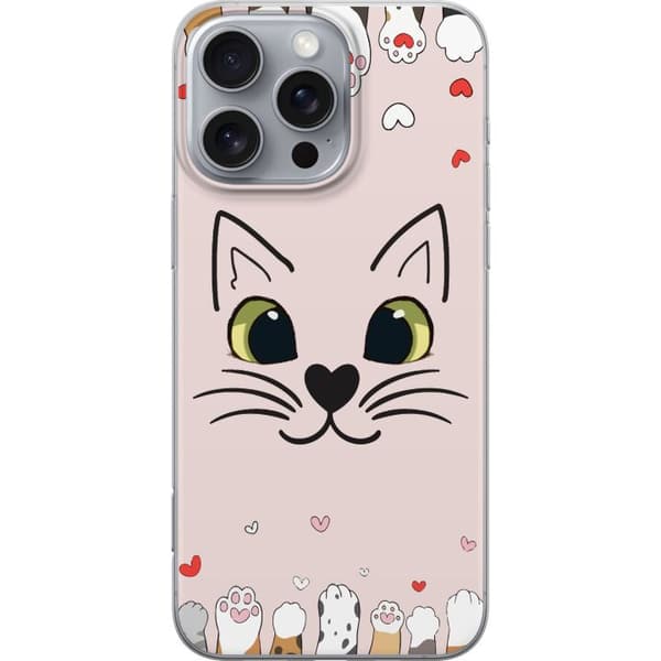 Apple iPhone 16 Pro Max Gjennomsiktig deksel Mjooo Katt