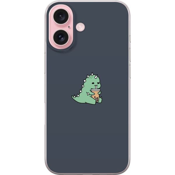 Apple iPhone 16 Läpinäkyvä kuori Dinosaurie