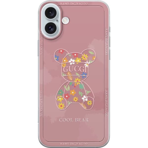 Apple iPhone 16 Plus Gennemsigtig cover Guggi Rosa