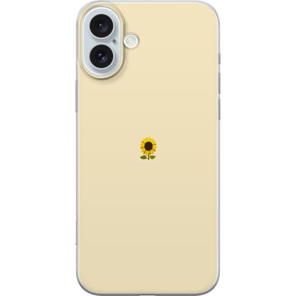 Apple iPhone 16 Plus Läpinäkyvä kuori Aurinkokukka