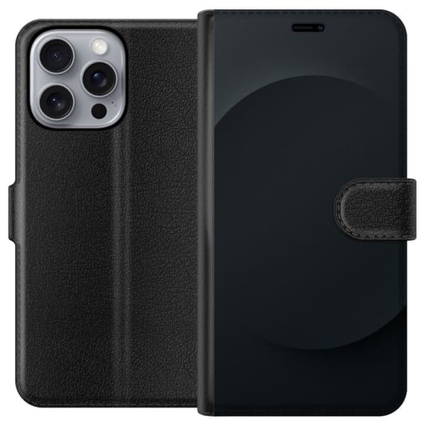 Apple iPhone 16 Pro Max Tegnebogsetui Sort prik