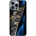 Miniatyrbillede 1 af 3: Apple iPhone 16 Pro Max Gennemsigtig cover Blå og Guld