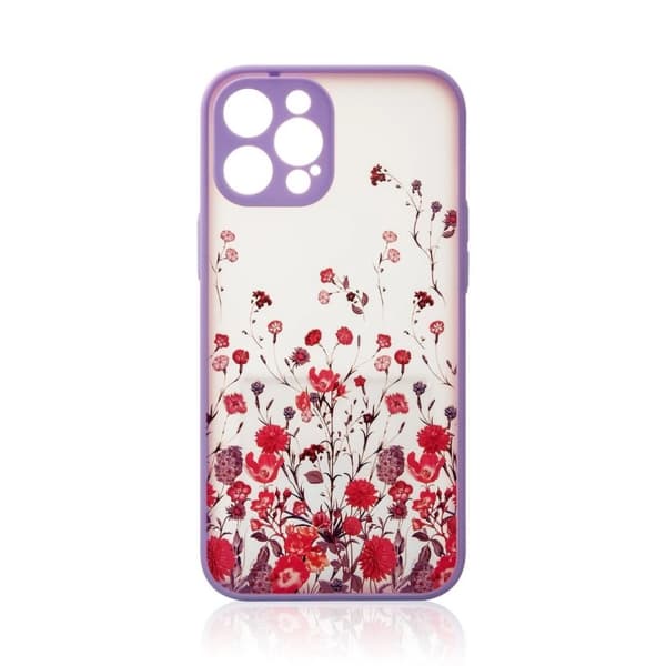 Design Case Skal med Ram iPhone 13 Pro Max - Lila